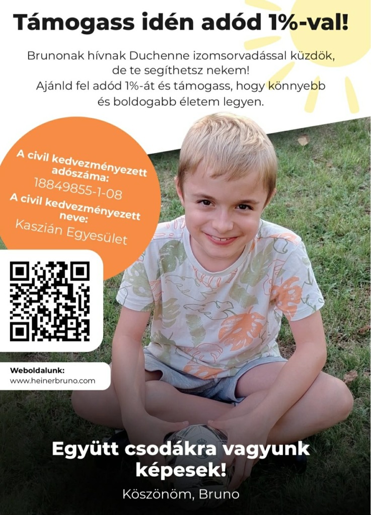 Támogass idén adód 1%-ával! Adószám: 18849855-1-08, Kaszián Egyesület